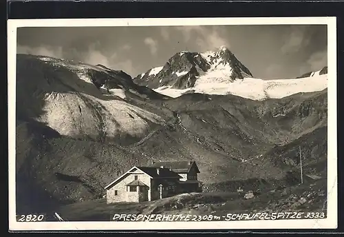 AK Dresdnerhütte, Berghütte vor Schaufelspitze