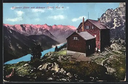 AK Erfurter Hütte mit Achensee