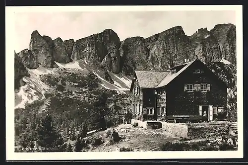 AK Erfurter Hütte, Panorama mit Felsen