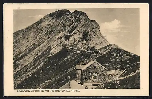 AK Nördlinger-Hütte mit Reitherspitze