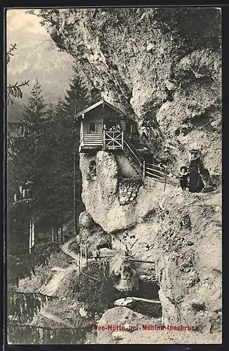 AK Thee-Hütte bei Mühlau Innsbruck