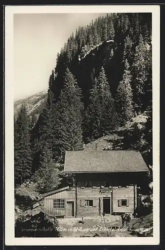 AK Grünewandhütte, Berghütte im Stillupgrund, Zillertal