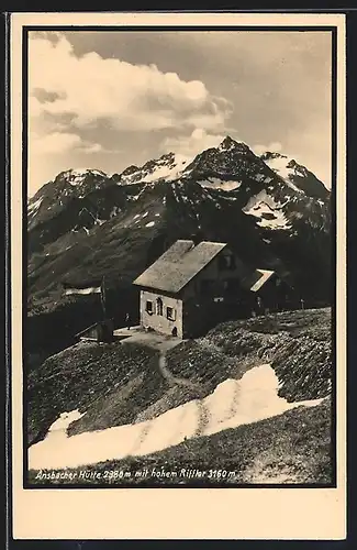 AK Ansbacher Hütte, Berghütte mit hohem Riffler