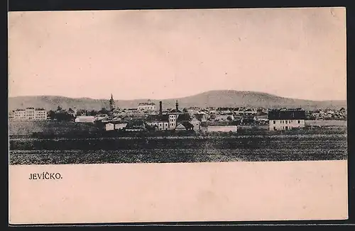 AK Gewitsch, Panoramablick von der Feldwiese