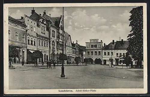 AK Landskron, Platz mit Geschäften