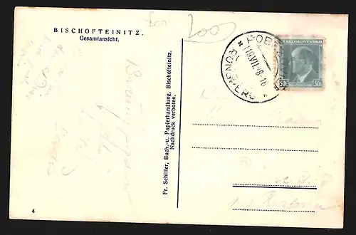 AK Bischofteinitz, Gesamtansicht