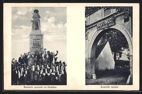 AK Domazlice, Kozinuv pomnik na Hradku, Kozinuv statek