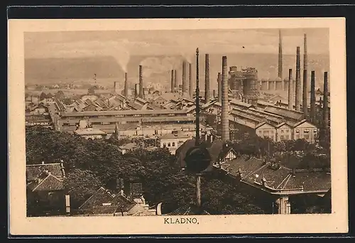 AK Kladno, Blick über Industrieanlagen