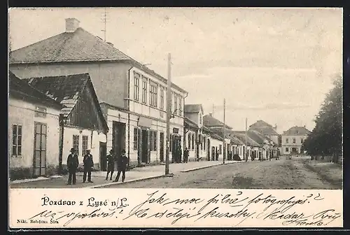 AK Lysa nad Labem, Strassenpartie im Ortskern