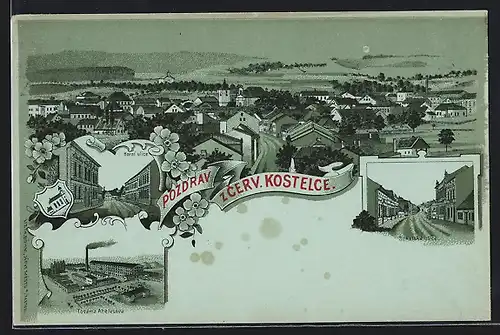 Lithographie Cerveny Kostelec, Sokolská Ulice, Továrna Abelesova, Horni Ulice