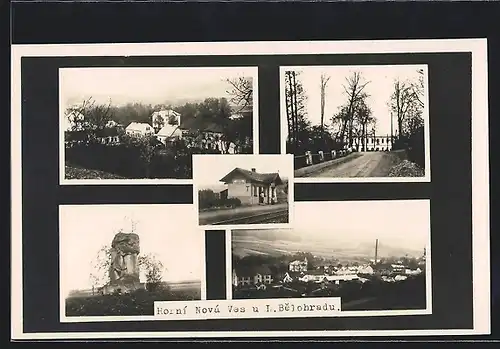 AK Horní Nová Ves, Verschiedene Motive aus dem Ort