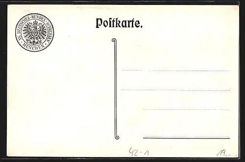 Künstler-AK Harry Schultz: München, 15tes deutsches Bundesschiessen 1906