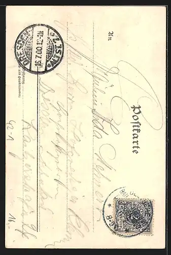 Lithographie München, Jäger auf dem Oktoberfest