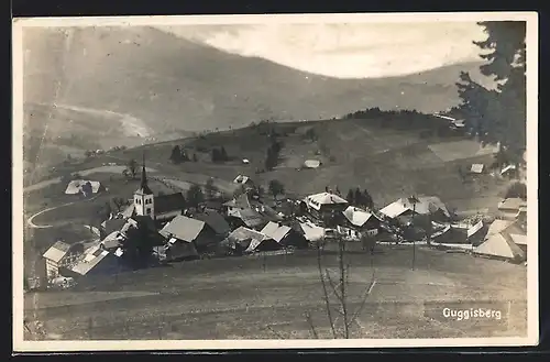 AK Guggisberg, Gesamtansicht mit Kirche