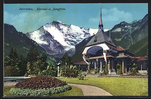 AK Interlaken, Kursaal und Jungfrau