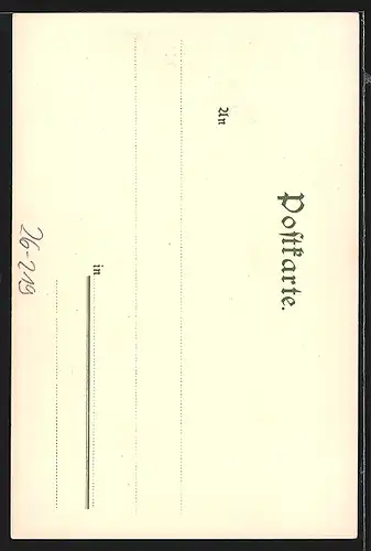 Künstler-Lithographie Carl Ernst Morgenstern: Der Kynast von Hermsdorf aus