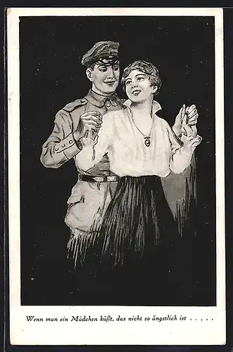AK Wenn man ein Mädchen küsst das nicht so ängstlich ist