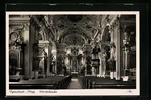 AK Speinshart / Obpf., Klosterkirche, Innenansicht