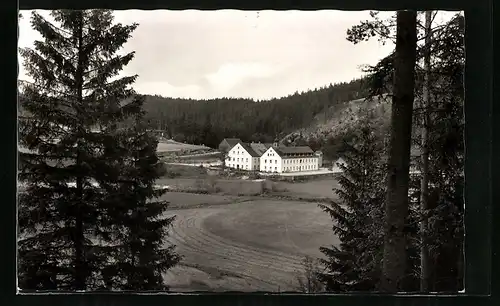 AK Windischeschenbach, Partie mit Diözesan-Exerzitienhaus Johannisthal