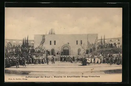 AK Brugg-Vindonissa, Aufführung der Braut v. Messina im Amphitheater