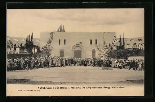 AK Brugg, Amphitheater Brugg-Vindonissa Aufführungen der Braut nach Messina, Schauspieler