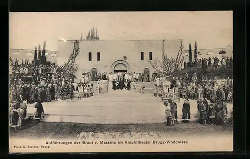 AK Brugg-Vindonissa, Aufführung der Braut v. Messina