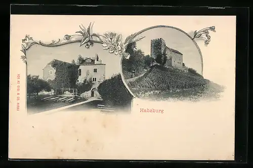 AK Habsburg, Gasthaus und Schloss