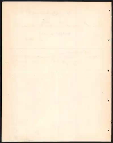 Rechnung Ulm 1887, Firma Wieland & Comp.