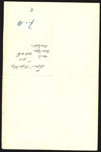 Rechnung Horb a. N. 1895, H. Christian Buchdruckerei und lith. Kunstanstalt, Ortsansicht mit Werkgelände