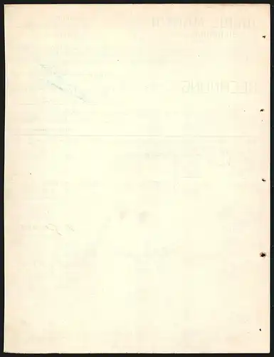 Rechnung Heilbronn a. N. 1913, Firma Julius Martin, Maschinenöl-Import und Lagrung von Fabrikartikeln