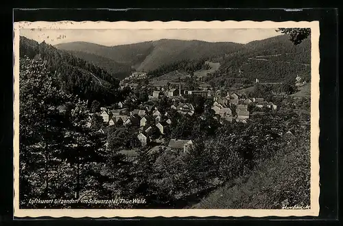 AK Sitzendorf /Th., Gesamtansicht aus der Vogelschau