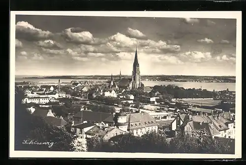 AK Schleswig, Teilansicht mit Seeblick