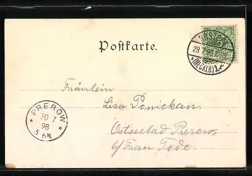 AK Rostock, Kröpeliner Thor und Jacobykirche