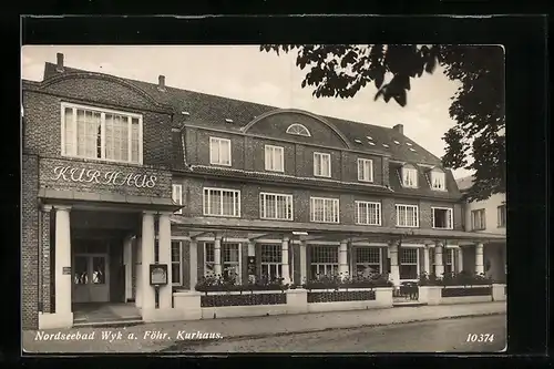 AK Wyk a. Föhr, Kurhaus mit Konditorei