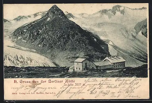 AK Berliner Hütte, Berghütte und Gipfel