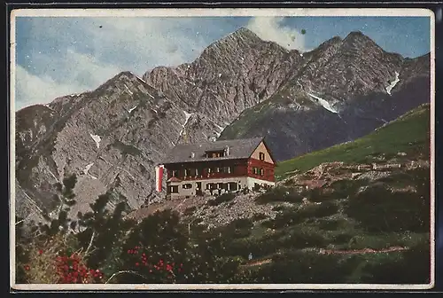 AK Solsteinhaus, Berghütte d. D. u. Ö. Alpenverein, Zweig Innsbruck