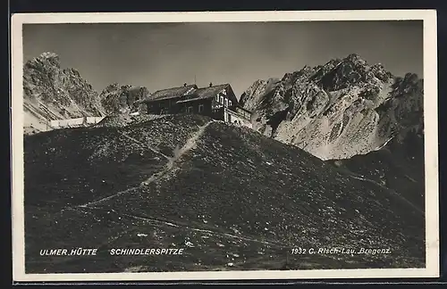 AK Ulmer Hütte, Berghütte mit Schindlerspitze