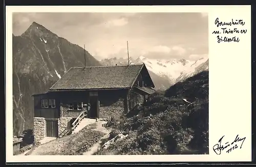 AK Gamshütte, Berghütte mit Tristener im Zillertal