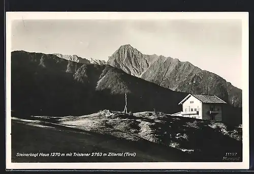 AK Steinerkogl Hasu, Berghütte mit Tristener im Zillertal