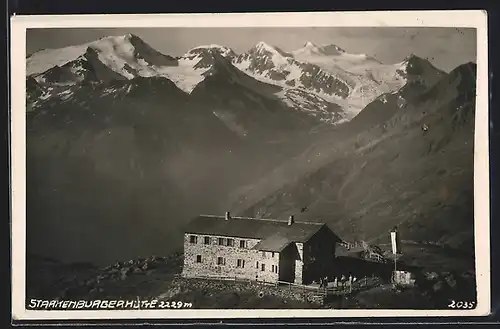 AK Staakenburgerhütte, Berghütte mit Panorama