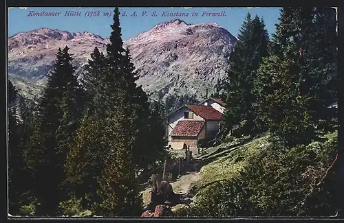 AK Konstanzer Hütte, Berghütte d. A. V. S. Konstanz in Ferwall