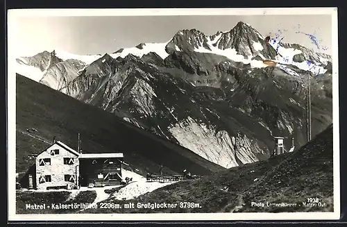 AK Matrei-Kaisertörlhütte, Berghütte mit Grossglockner