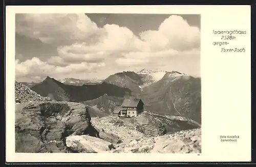 AK Spannaglhaus, Berghütte gegen Tuxer-Joch