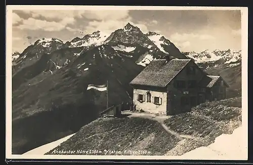 AK Ansbacher Hütte, Blick auf den Hohen Ritter