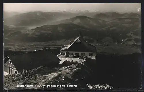 AK Gruttenhütte, Berghütte gegen Hohe Tauern