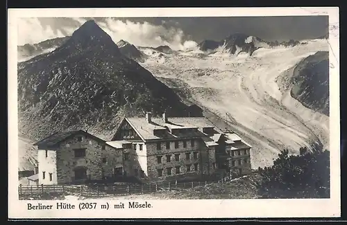 AK Berliner Hütte, Berghütte mit Mösele, Zillertal