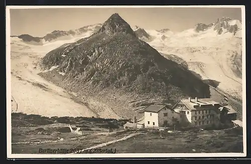 AK Berliner Hütte, Blick auf die Berghütte