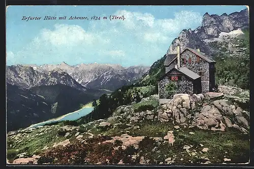 AK Erfurter Hütte mit Achensee