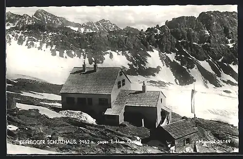 AK Defregger Schutzhaus, Berghütte gegen Eichham