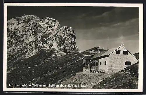 AK Nördlingerhütte, Berghütte mit Reitherspitze